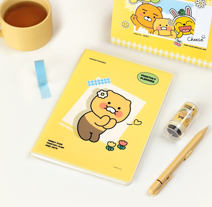 KAKAO FRIENDS Say Cheese A5 Monthly Planner - Office Supplies - View 1