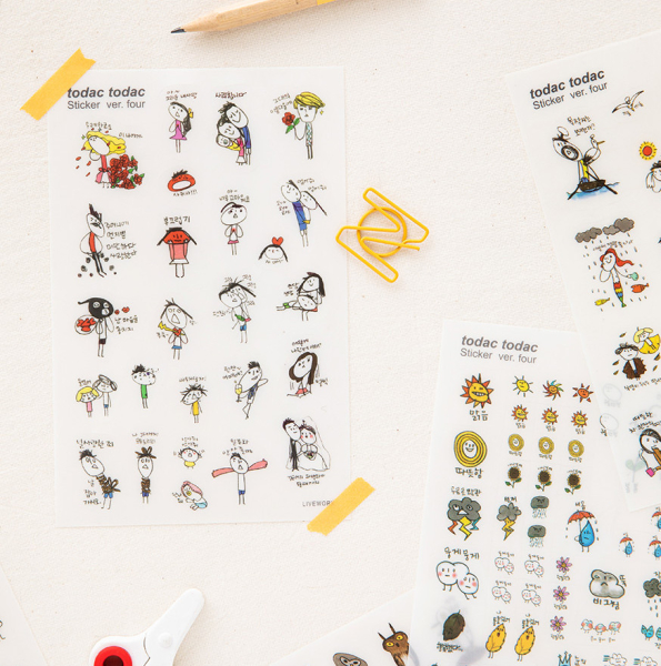 LIVEWORK Todac Todac Deco Sticker ver.4 - Office Supplies