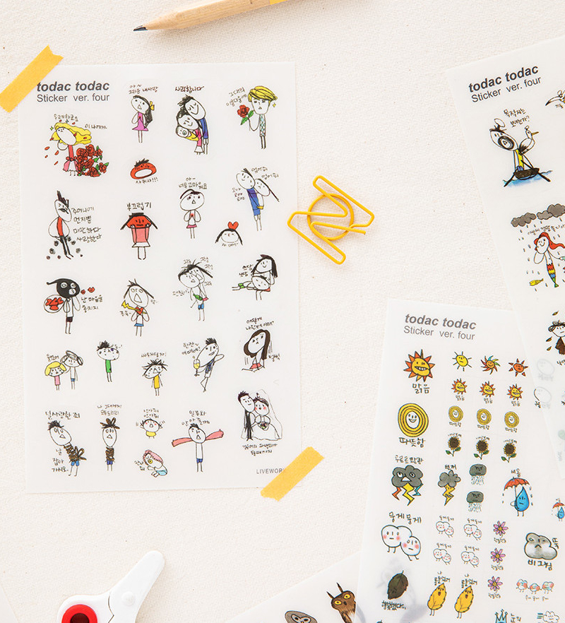 LIVEWORK Todac Todac Deco Sticker ver.4 - Office Supplies