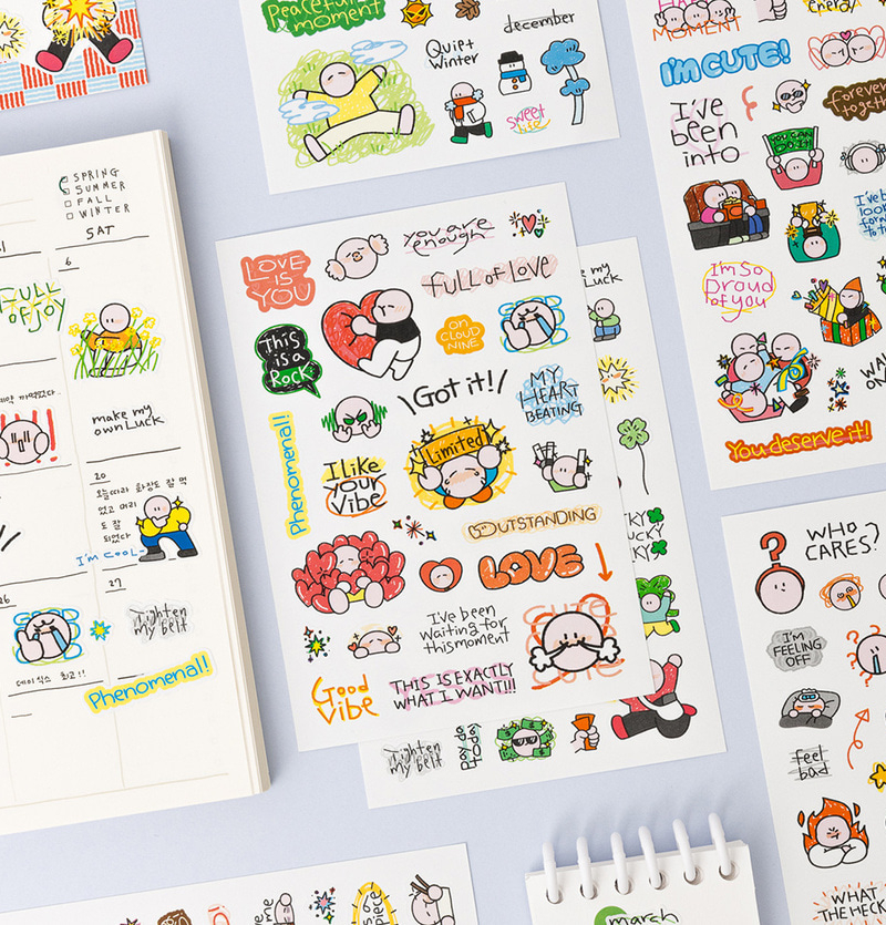 LIVEWORK Simplr Doodle Point Sticker Pack - Office Supplies - View 1