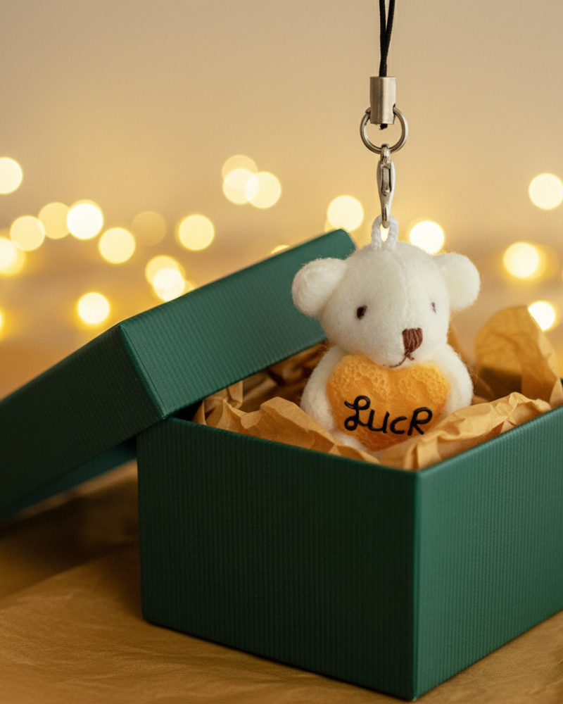 Hug Me Bear Mini Keyring - Office Supplies - View 1