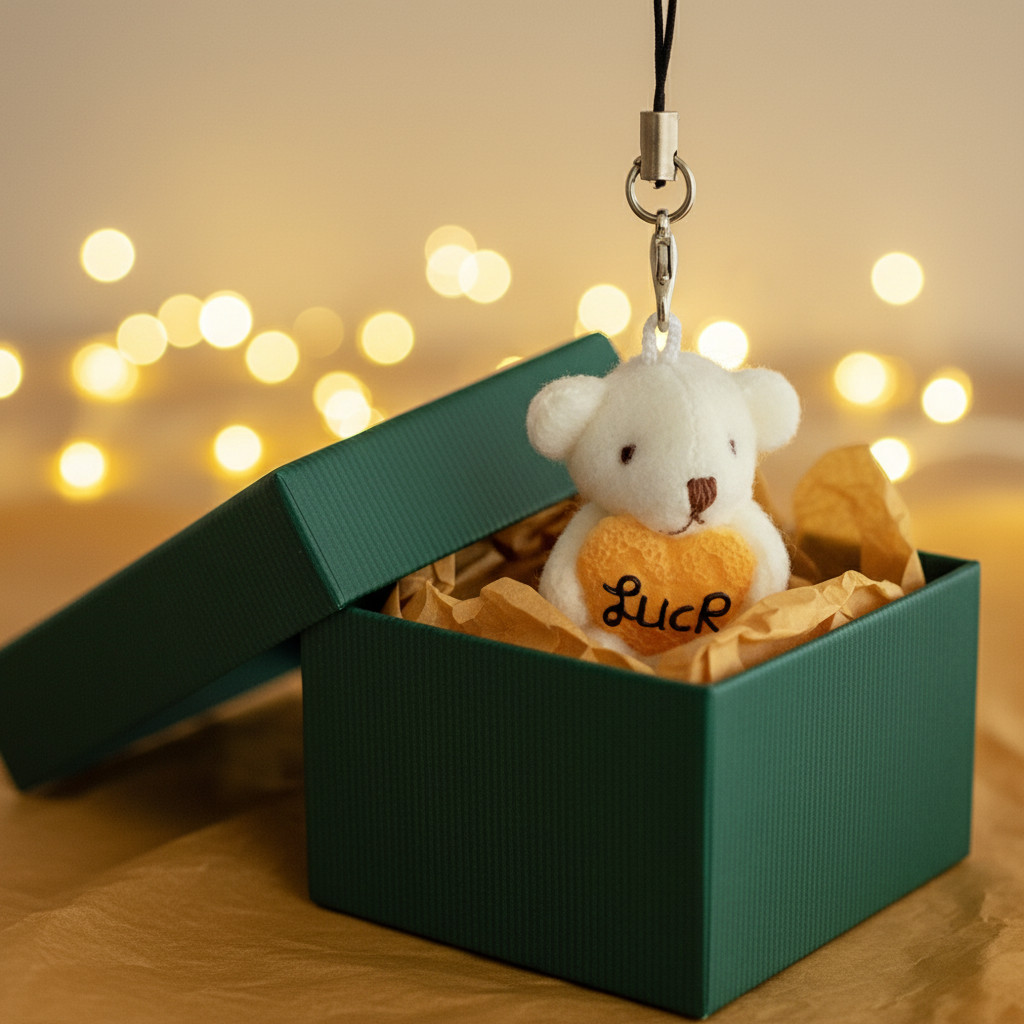 Hug Me Bear Mini Keyring - Office Supplies - View 1