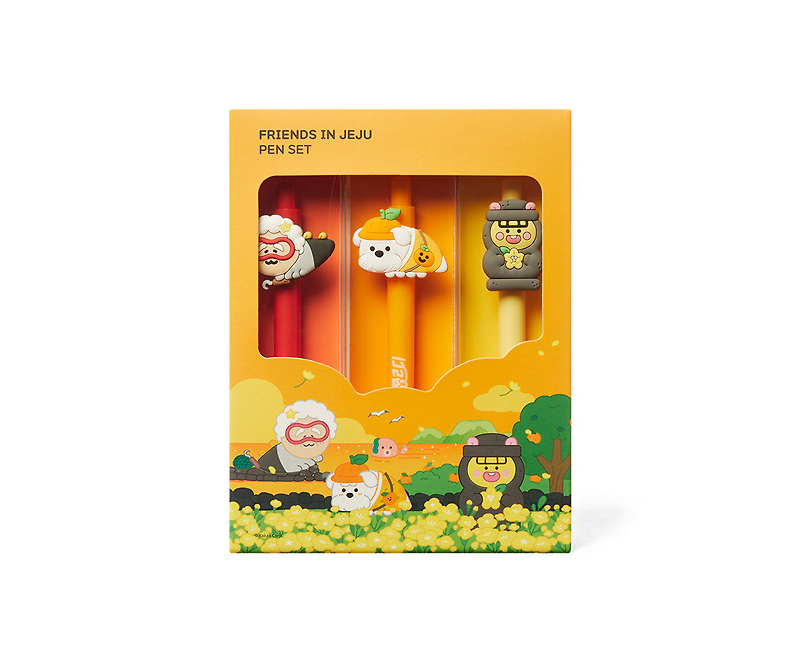 Kakao Friends in Jeju Gel Pen Set – Jjorde - Office Supplies - View 1