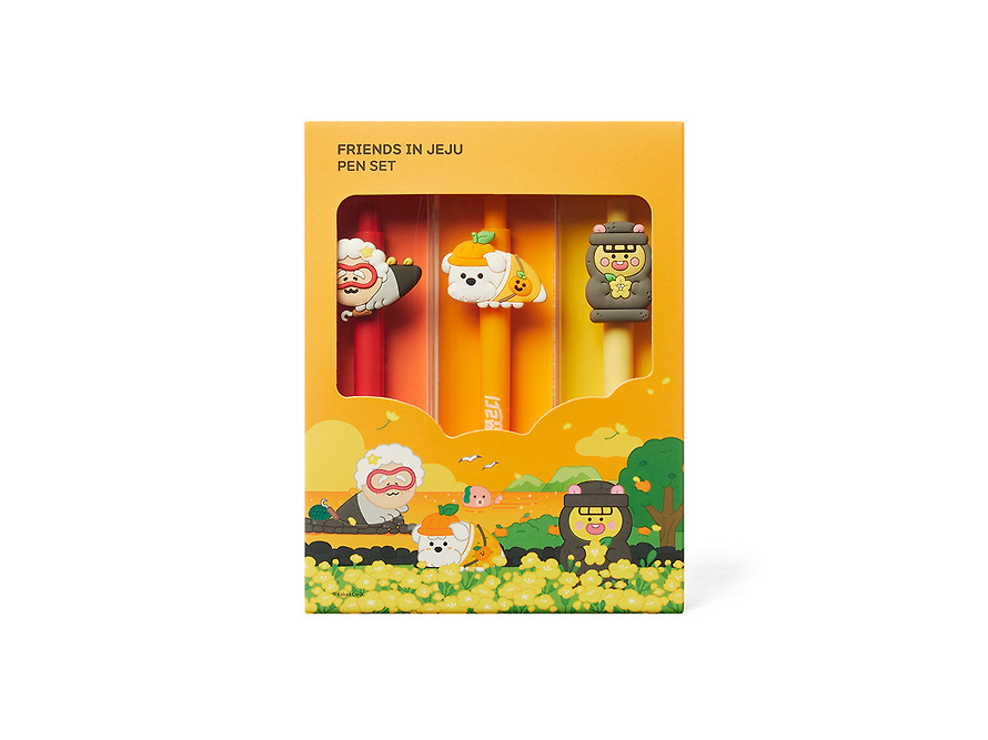 Kakao Friends in Jeju Gel Pen Set – Jjorde - Office Supplies - View 1