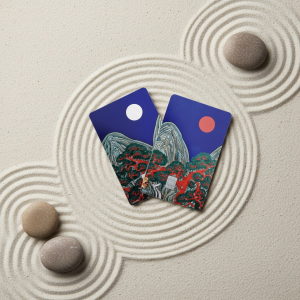 Korea Gyeongbokgung Ilwolobongdo Card Sticker Cover - etc
