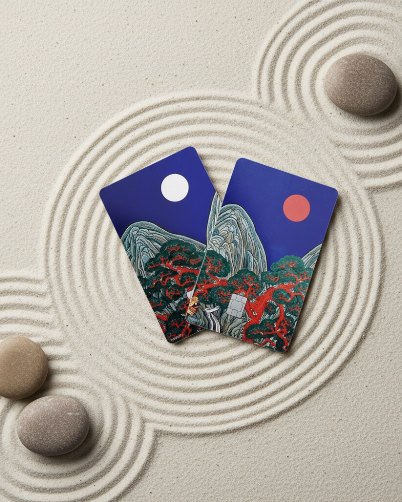 Korea Gyeongbokgung Ilwolobongdo Card Sticker Cover - etc