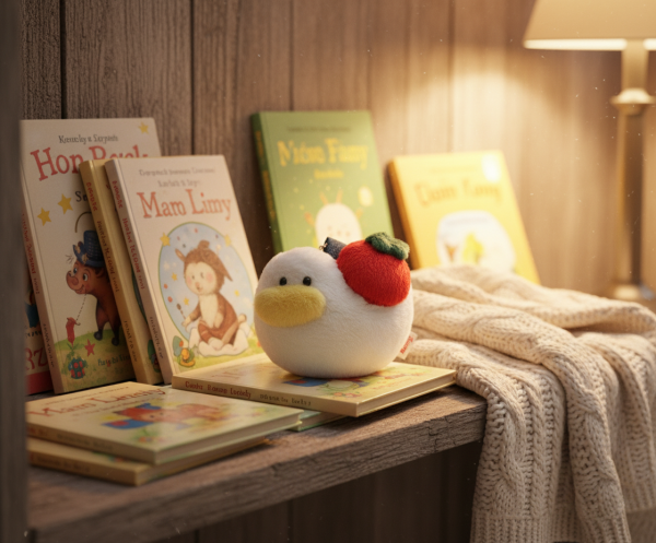 Otto the Duck Carrying a Tomato Keyring - Office Supplies