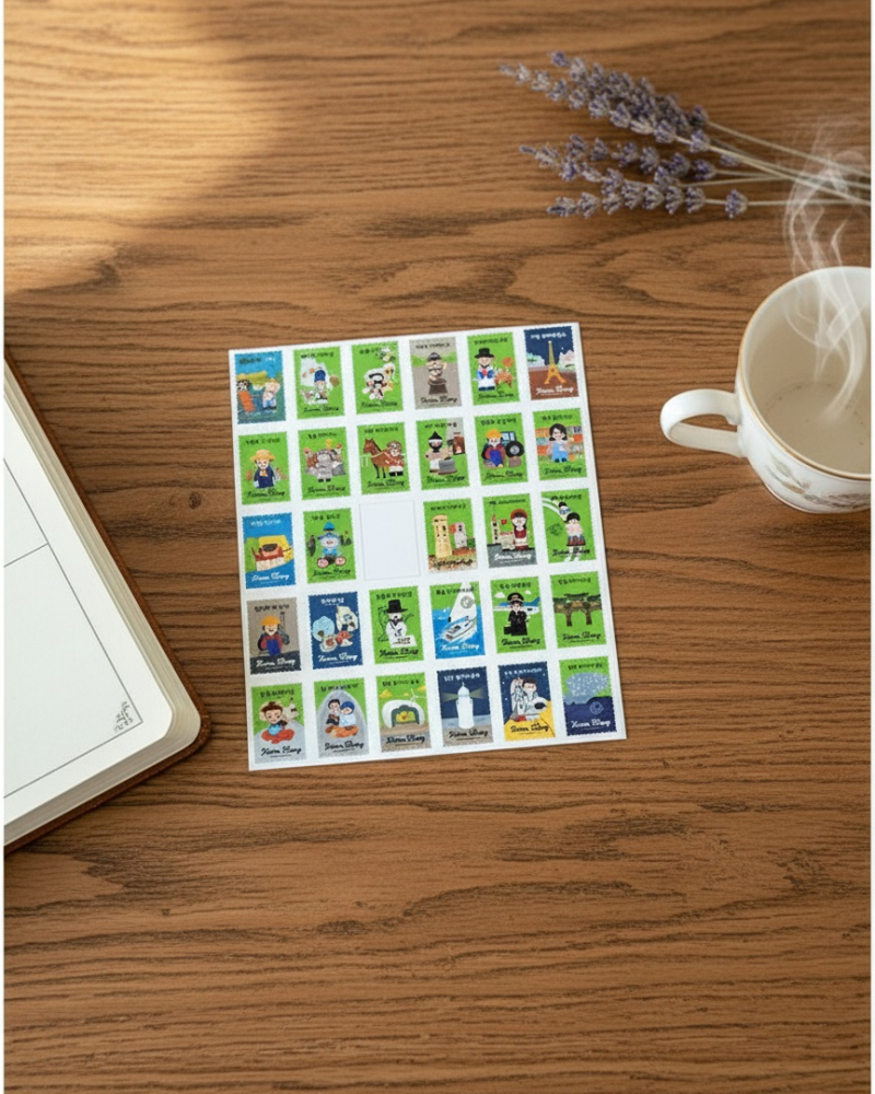 NOULNABI Korean Stamp Sticker – Gyeonggi Edition - Office Supplies - View 1