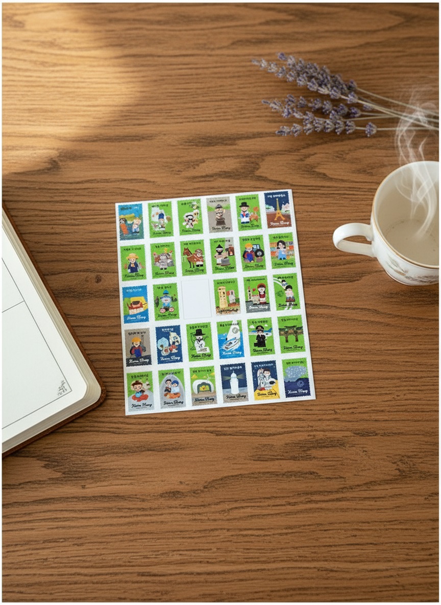 NOULNABI Korean Stamp Sticker – Gyeonggi Edition - Office Supplies - View 1