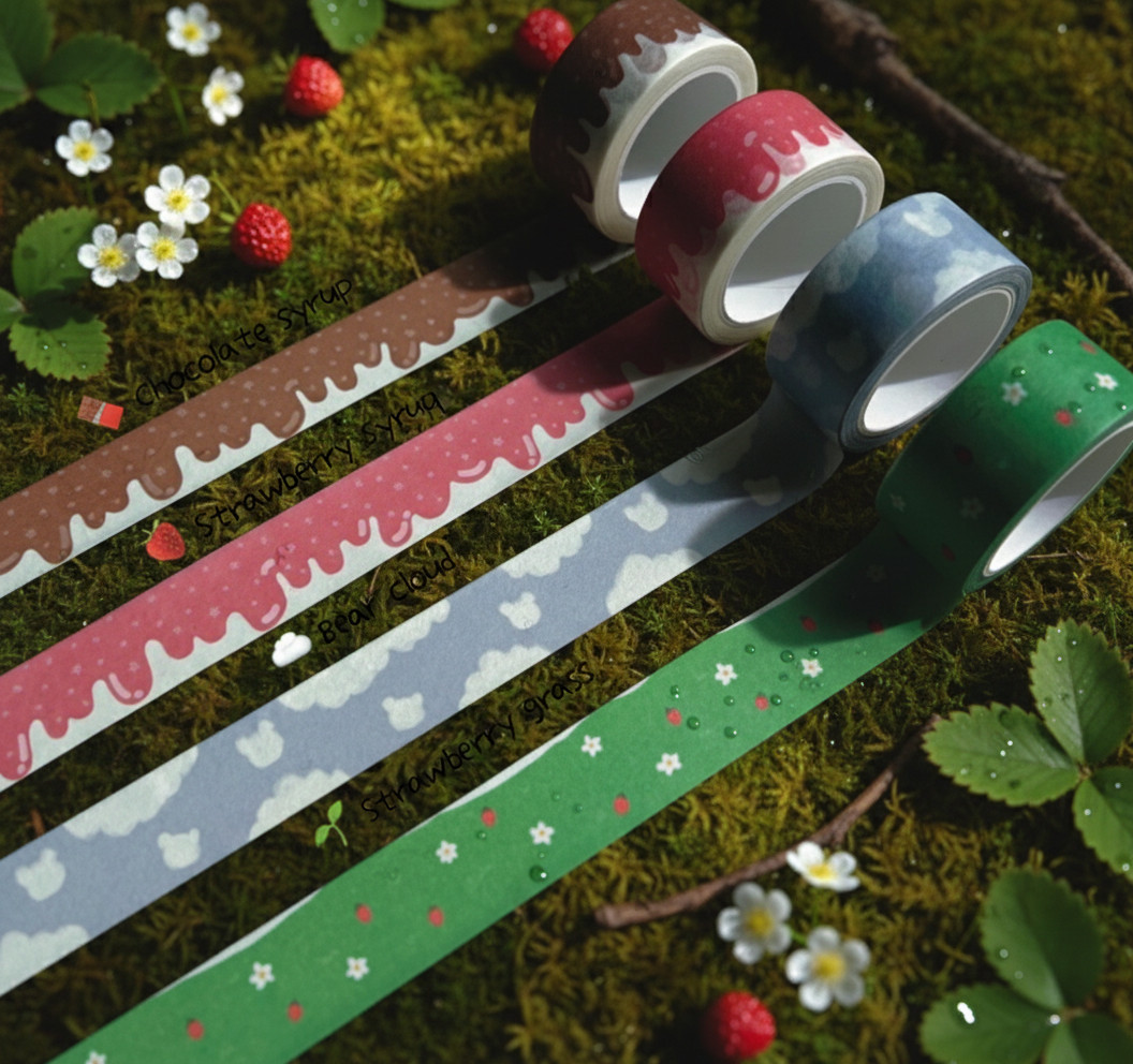 BERRYBEAR Masking Tape 4type - Washi Tape - View 1