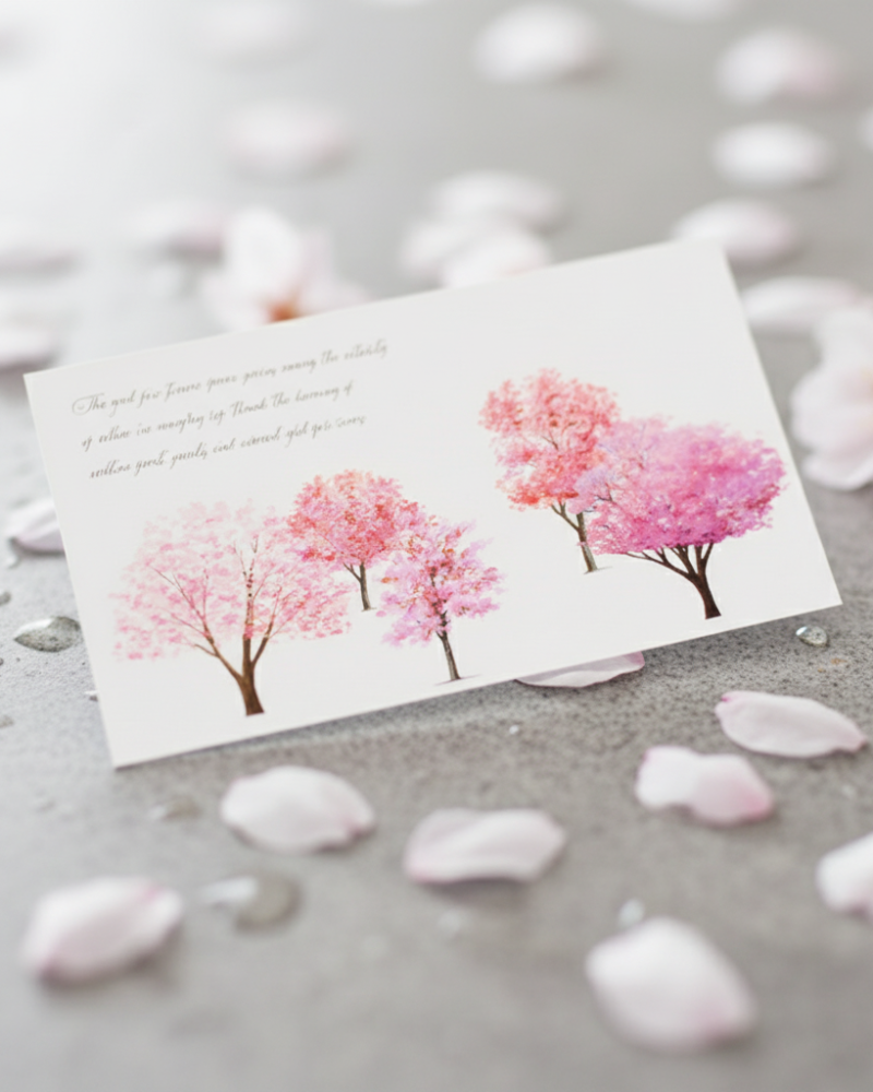 Appree Forest Sticker Pink Tree - Office Supplies