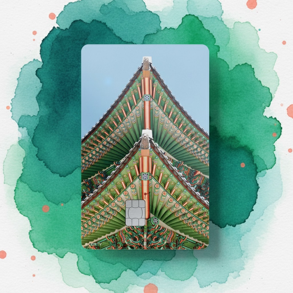 Korea Gwanghwamun Card Sticker Cover - etc