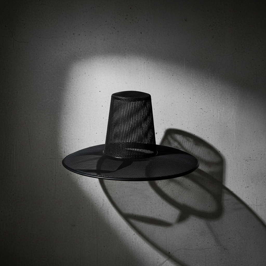 Traditional Korean Scholar Hat – Yangban Gat Black - Fashion Accessories - View 1