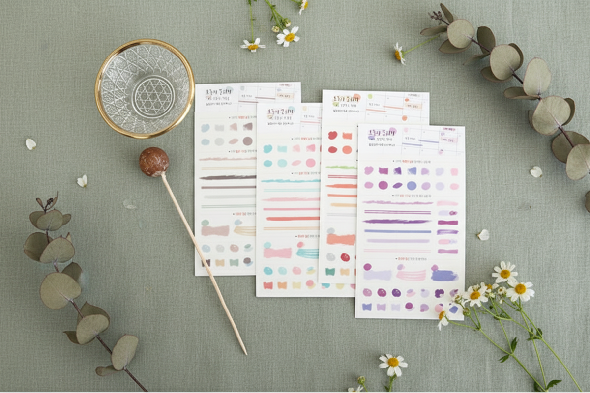 PLEPLE Schedule Management Deco Sticker v2 - Today's Mood 1~4 - Office Supplies