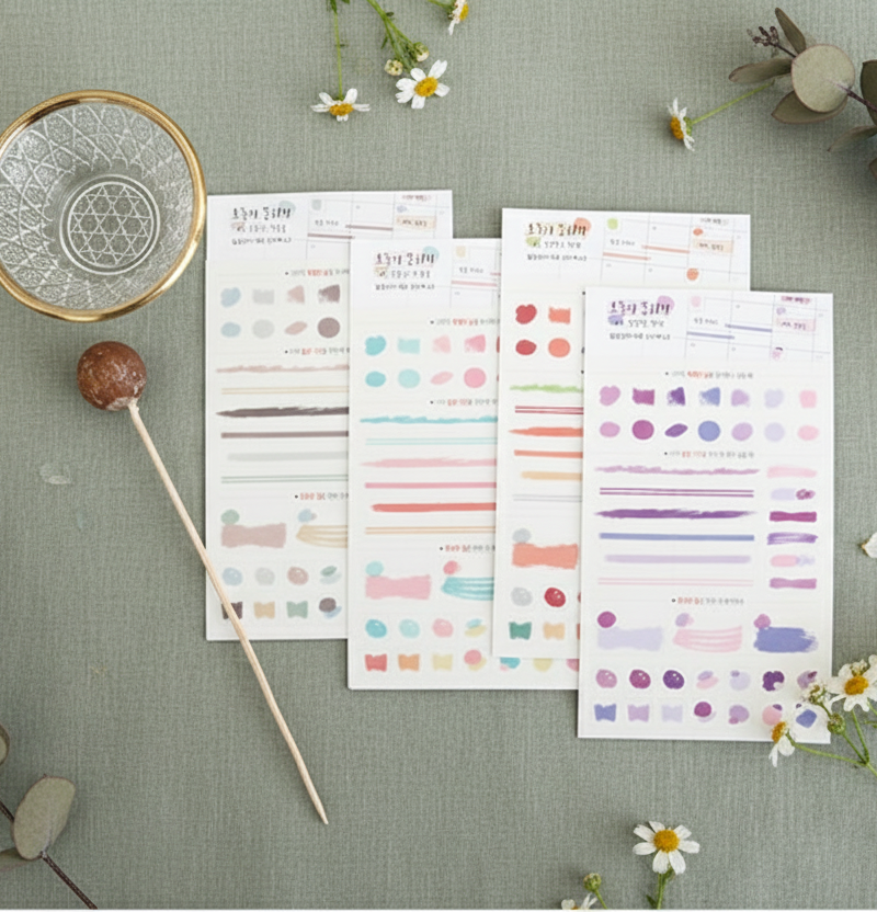 PLEPLE Schedule Management Deco Sticker v2 - Today's Mood 1~4 - Office Supplies