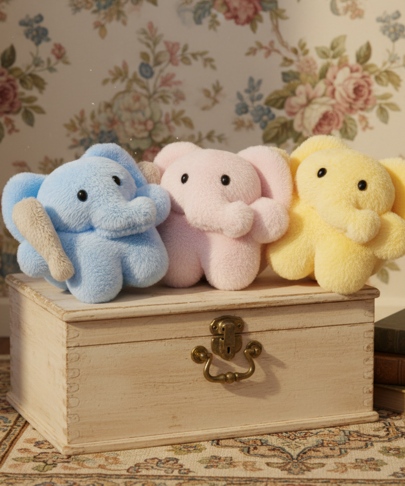 The Three Little Elephants Keyring - Office Supplies - View 1