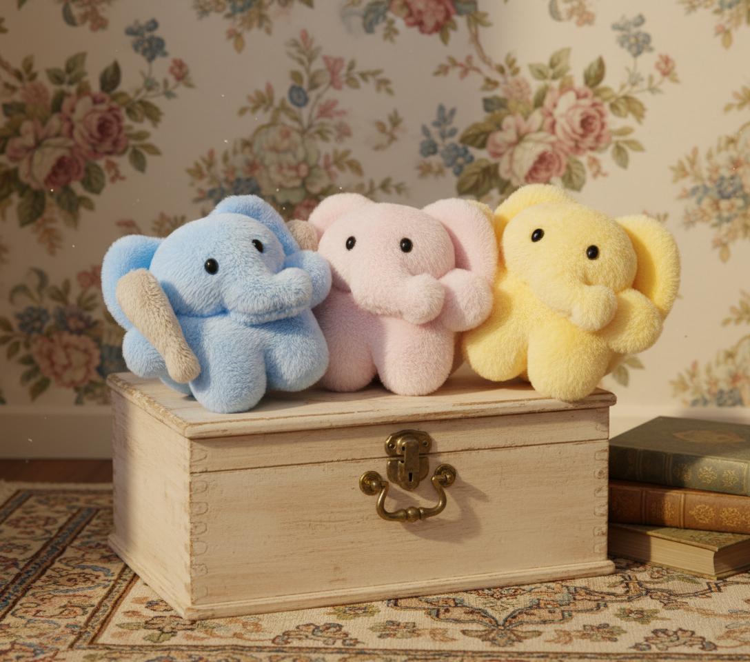 The Three Little Elephants Keyring - Office Supplies - View 1