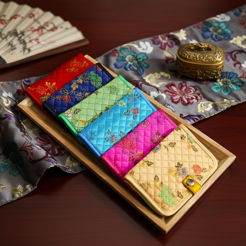 Korean Traditional Flower Wallet
