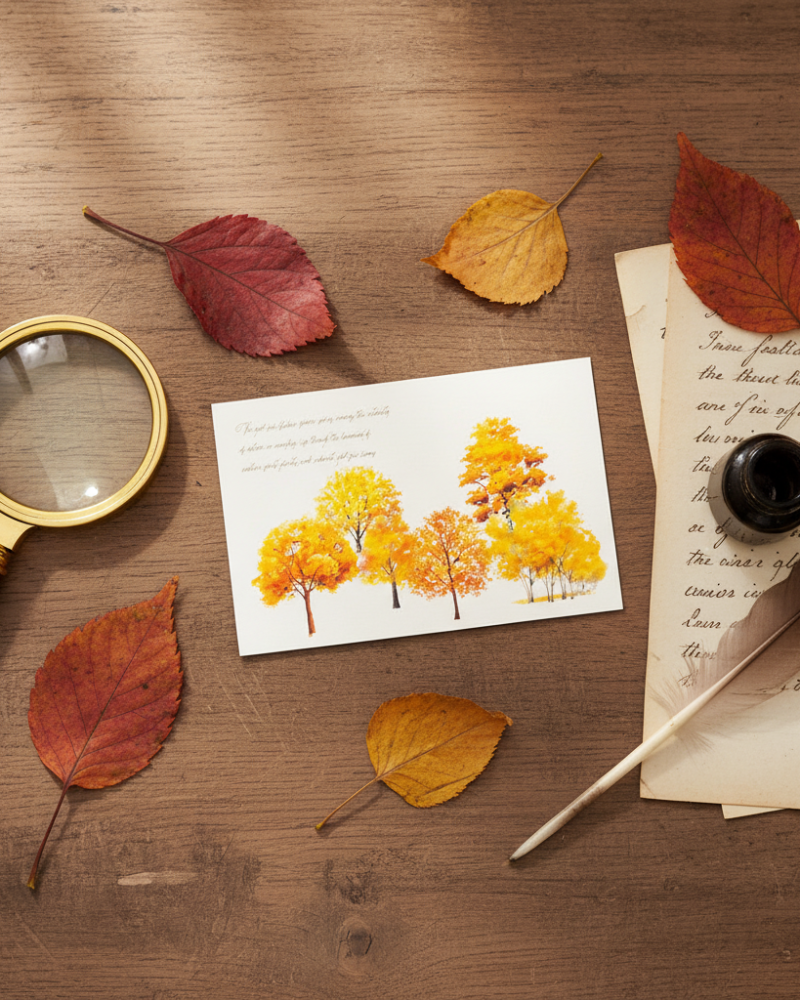 Appree Forest Sticker Yellow Tree - Office Supplies