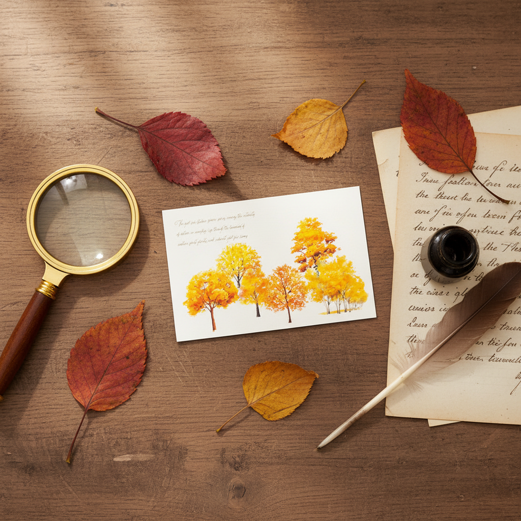 Appree Forest Sticker Yellow Tree - Office Supplies