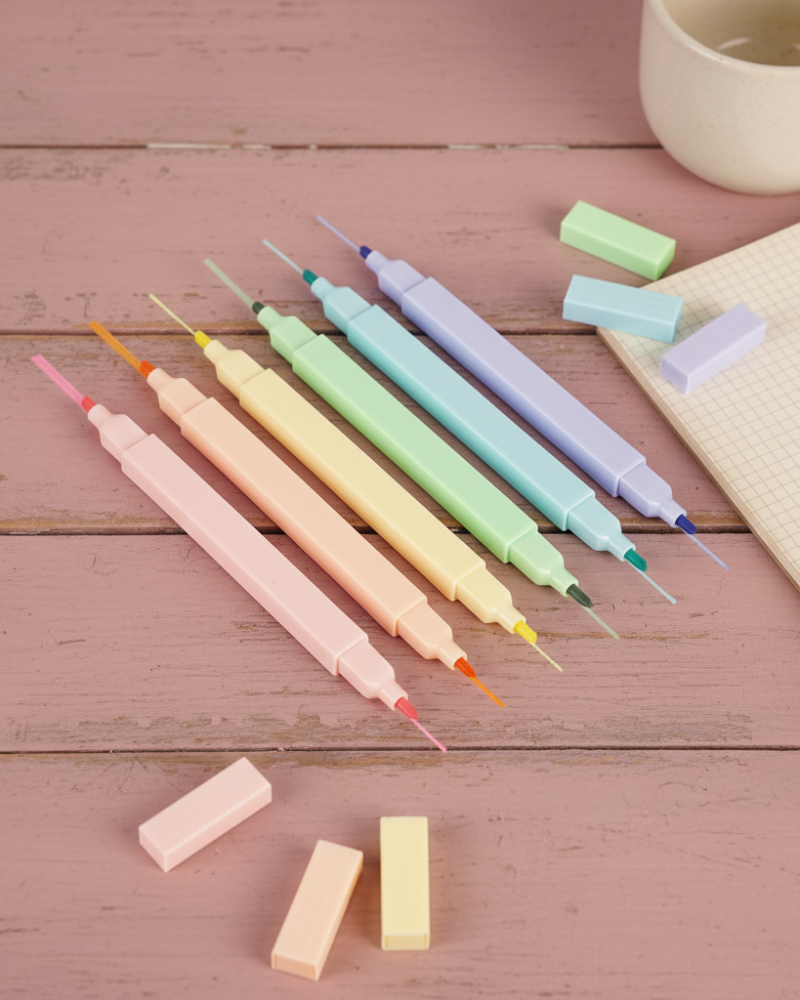 Appree Highlighter Rainbow Set - Office Supplies