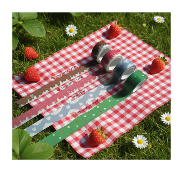 BERRYBEAR Masking Tape 4type - Washi Tape