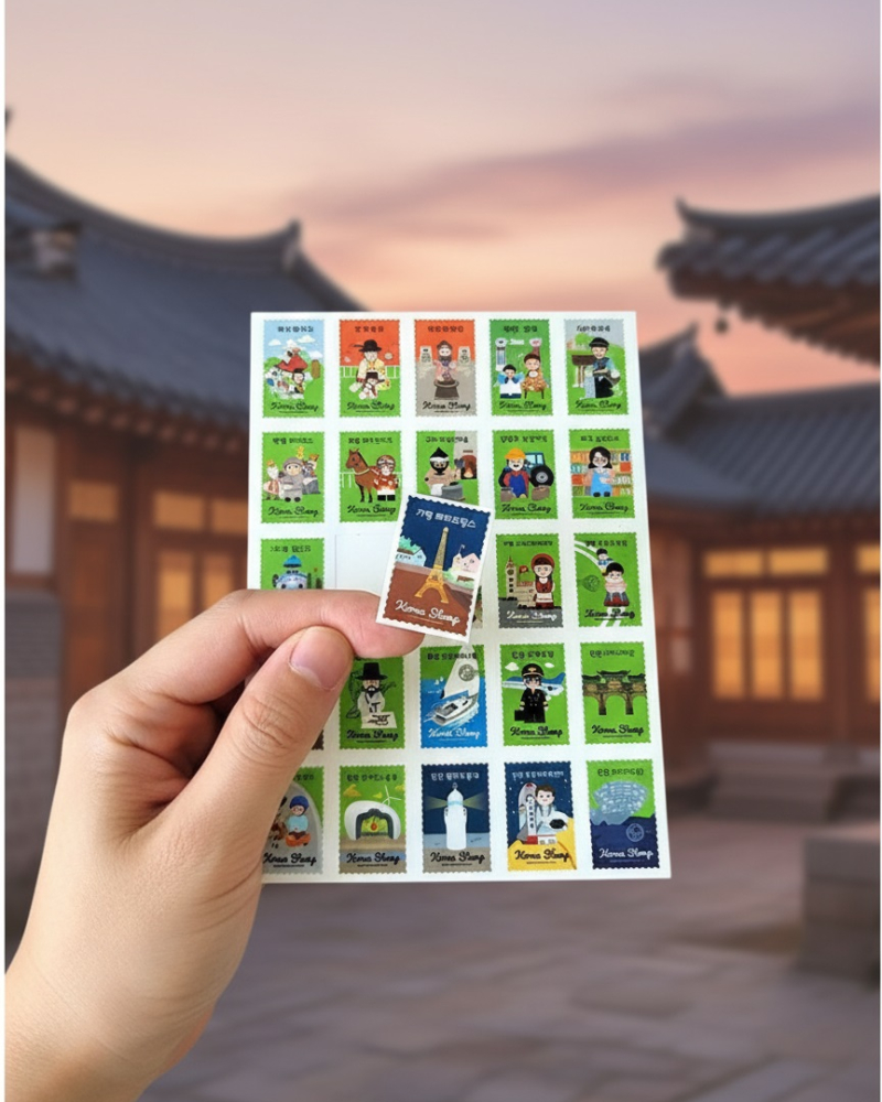 NOULNABI Korean Stamp Sticker – Gyeonggi Edition - Office Supplies