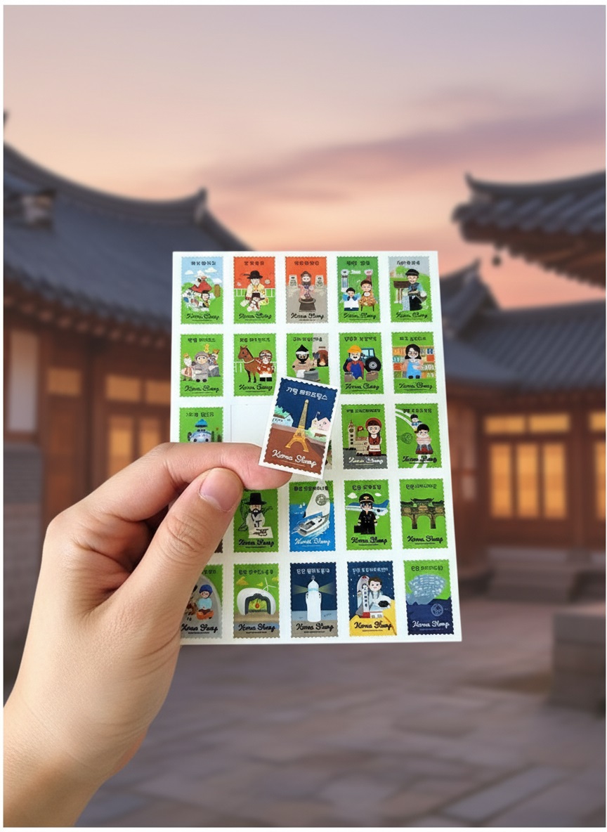 NOULNABI Korean Stamp Sticker – Gyeonggi Edition - Office Supplies