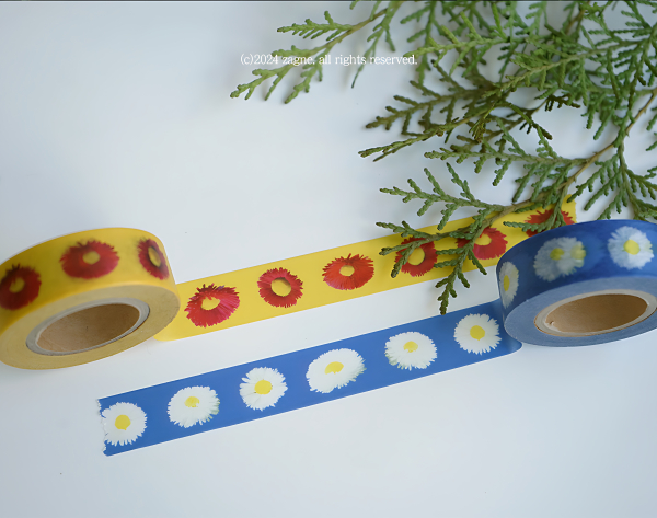 ZAGNE English Daisy Masking Tape - Washi Tape