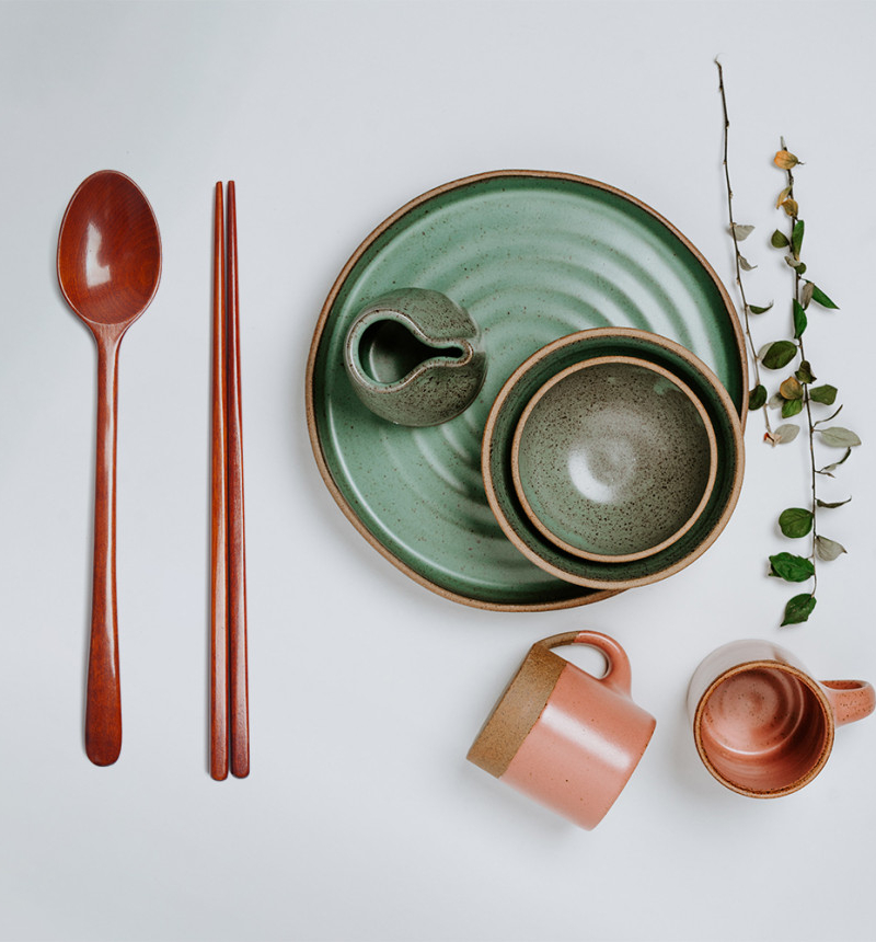 Alternative view of LEESHIN Ottchil Spoon Set for Two People Made in Korea