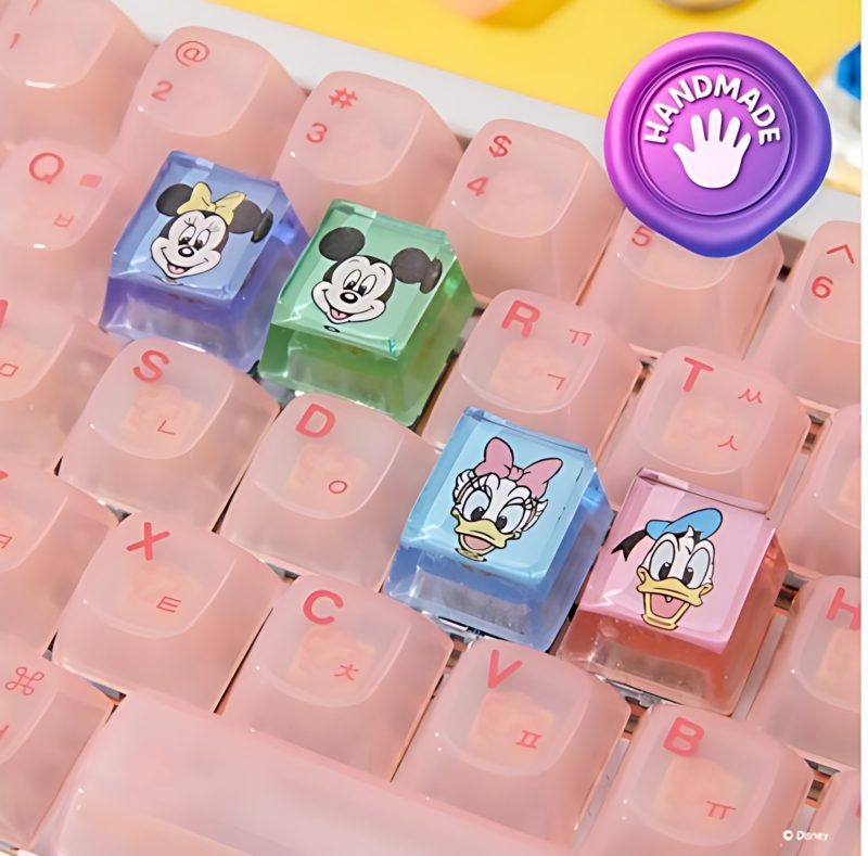 Alternative view of ARTIST COLLABORATION Disney Couple Keycap Keyring Set
