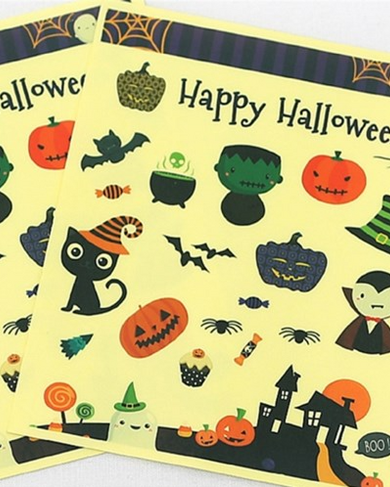 FELT79 Halloween Transparent Stickers 8sheets