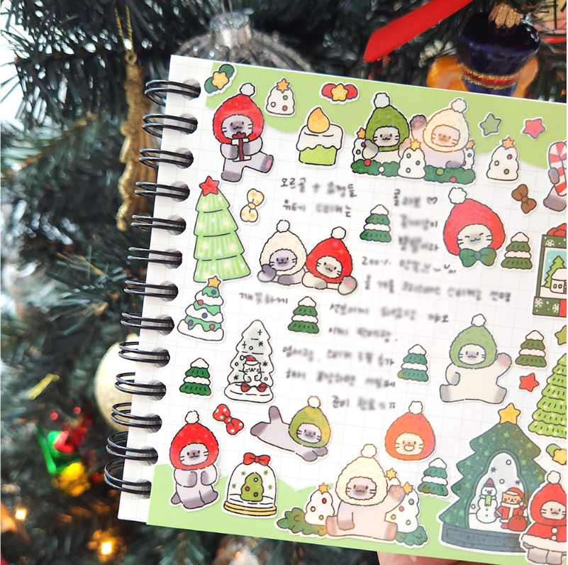 Alternative view of CATDABANG Christmas Music Box Seal Sticker 2sheets