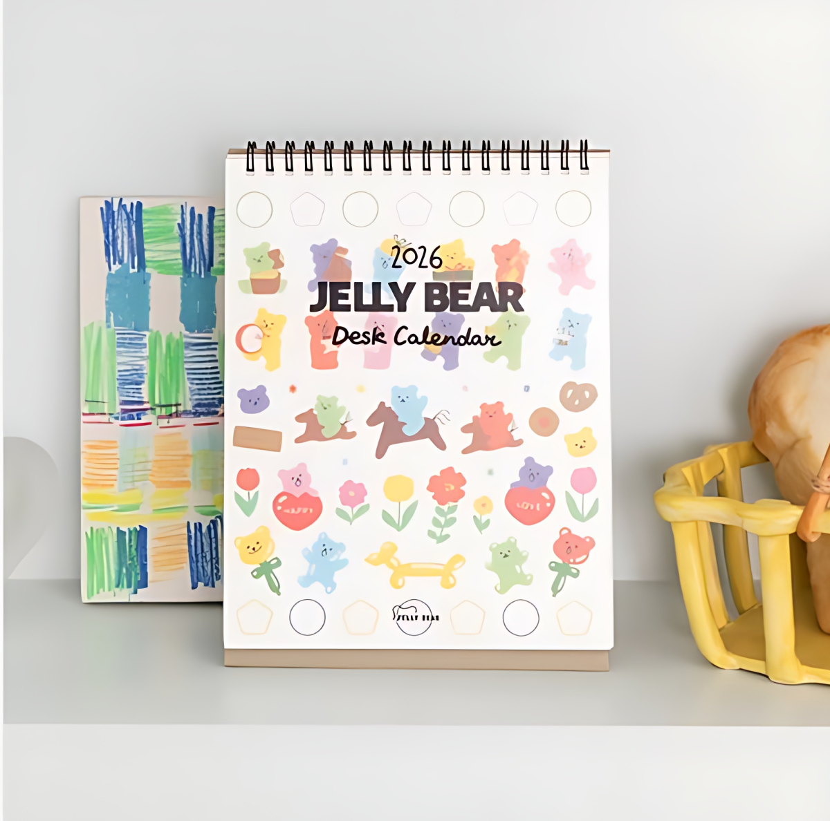 DAILYLIKE 2026 Jelly Bear Desk Calendar