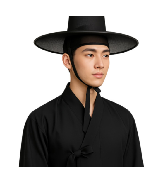 Traditional Korean Single-Layer Hat (Gat)
