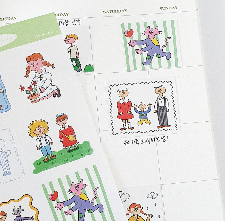 Alternative view of POGLE POGLE Illustration Sticker ver.2 - 2sheets