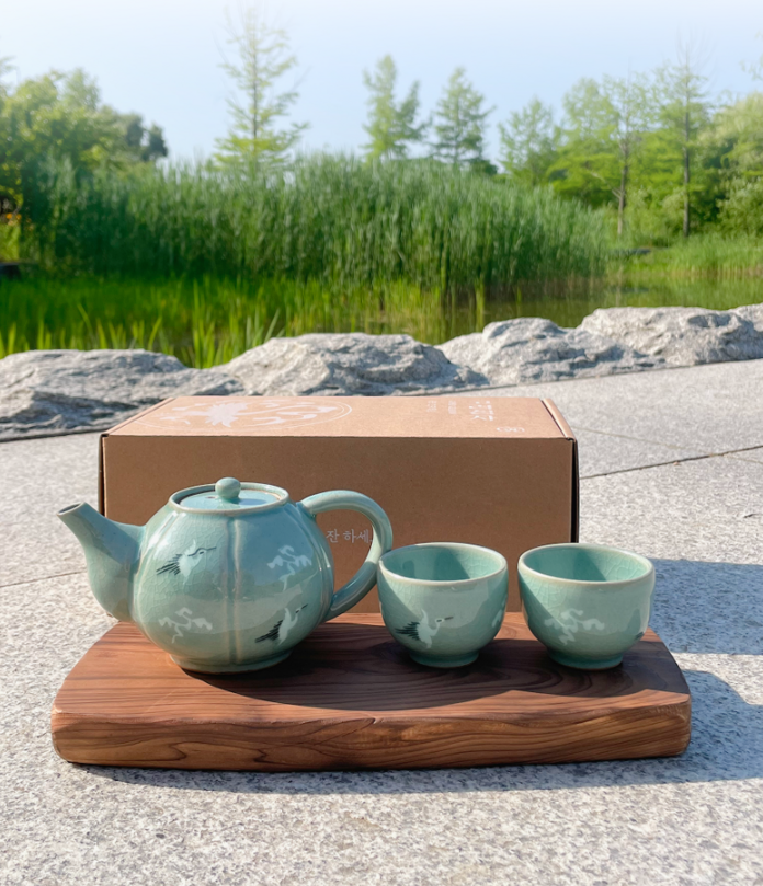 own korb Icheon Ceramic Masterpiece Pumpkin Tea Set