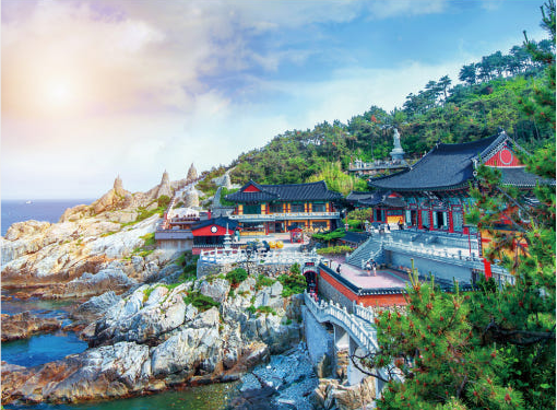 Alternative view of PUZZLE GALLERY 500 Piece Busan Haedong Yonggungsa Jigsaw Puzzle