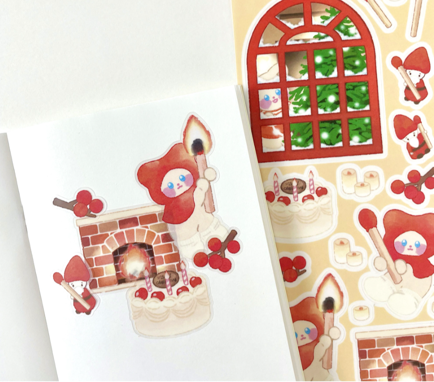 Alternative view of DDODDO.FRIENDS Year-End Seal Sticker Package