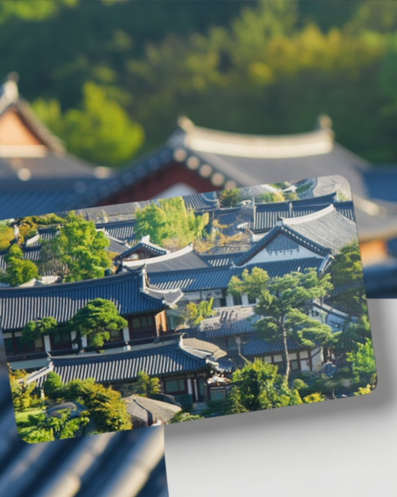 Alternative view of Korea Andong Hahoe Village Card Sticker Cover