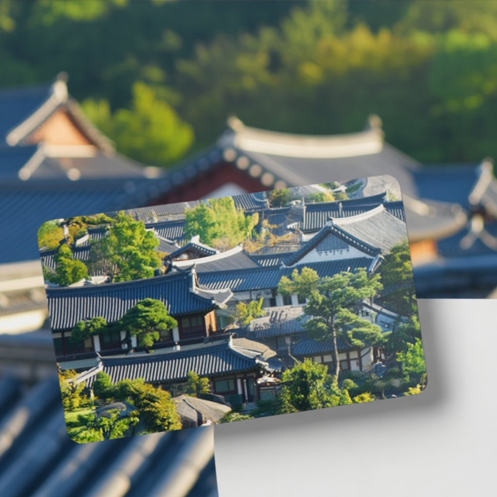 Alternative view of Korea Andong Hahoe Village Card Sticker Cover