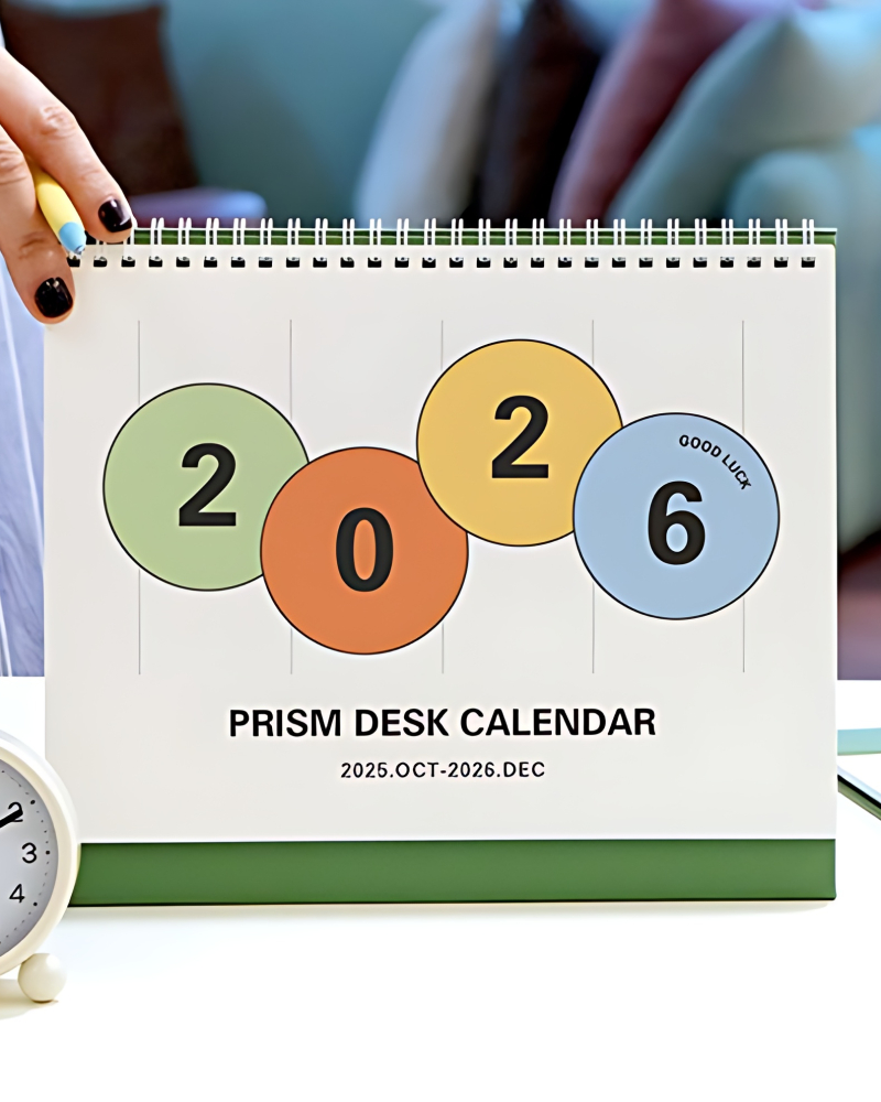 INDIGO 2026 Prism Desk Calendar