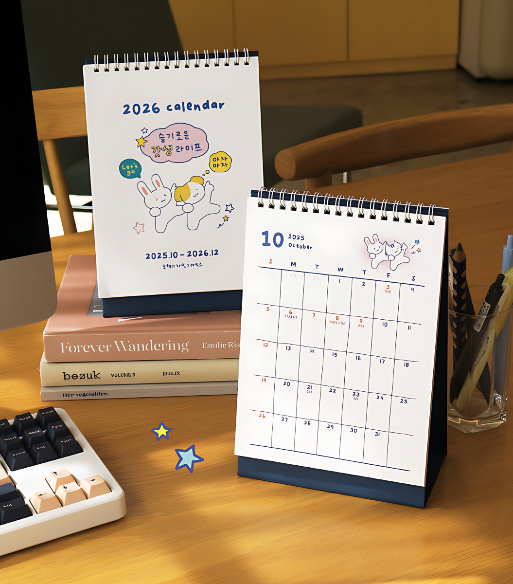O-CHECK 2026 15-Month Desk Calendar Wise God Life