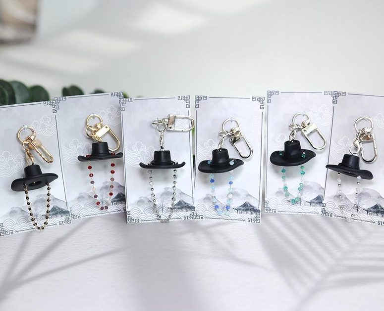 Alternative view of K-pop Demon Hunters Handmade Traditional 3D God Keyring / Random Color