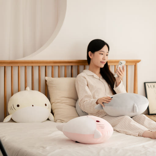 Archee Shark Family Mochi Cushion