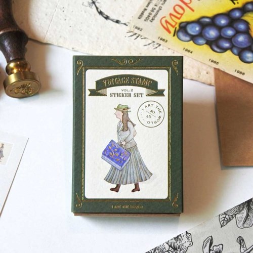 Traveler Vintage Stamp Sticker Set Vol.2 – I Art the World