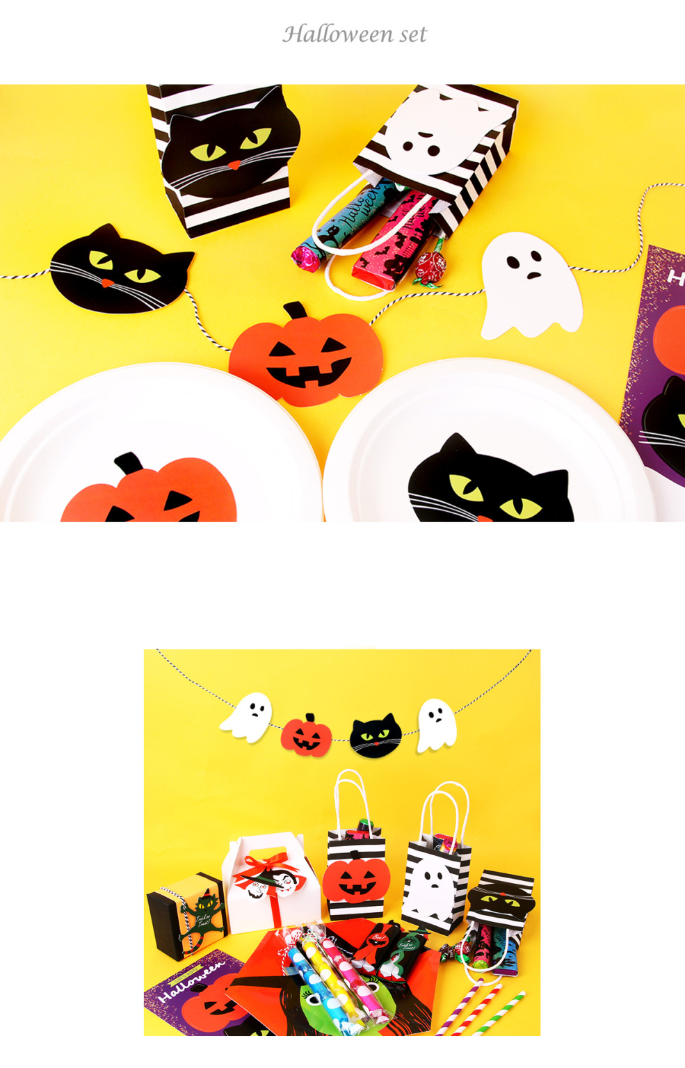 Alternative view of INDI.K Halloween Friends Garland Set