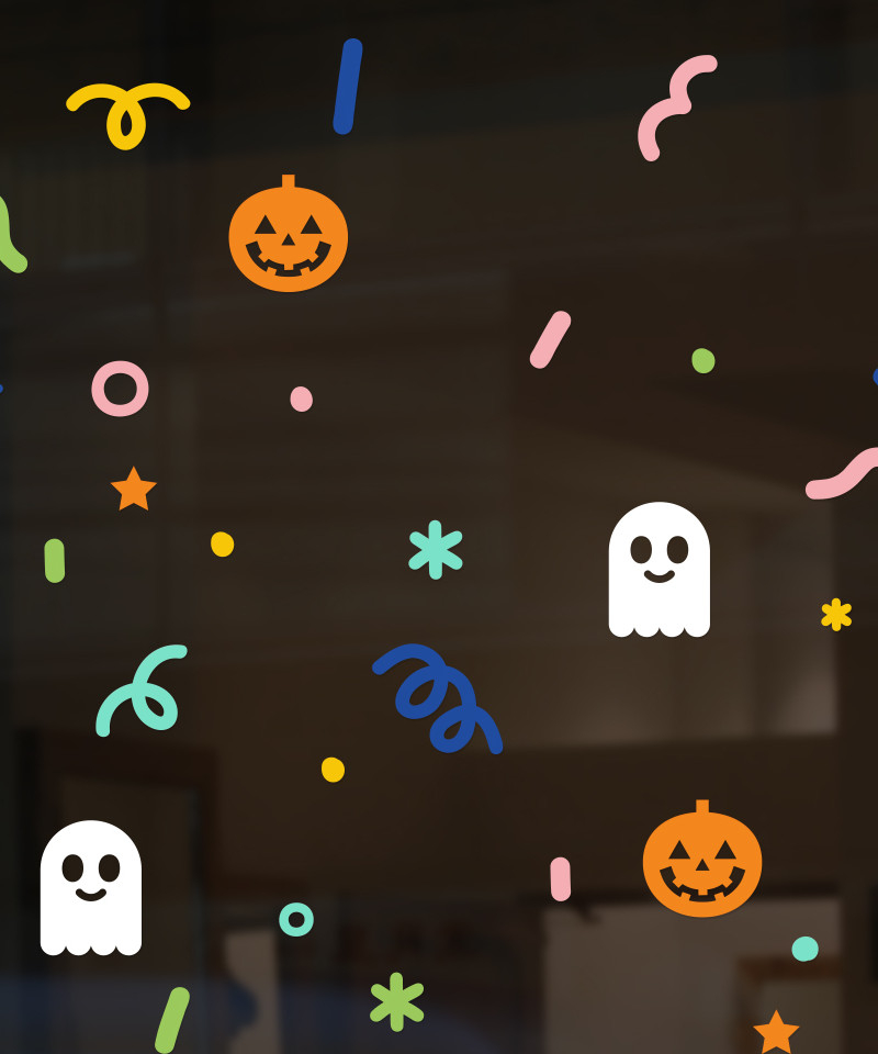 Alternative view of 2PAGE H048 Halloween Sprinkle Sticker – Window & Space Decoration