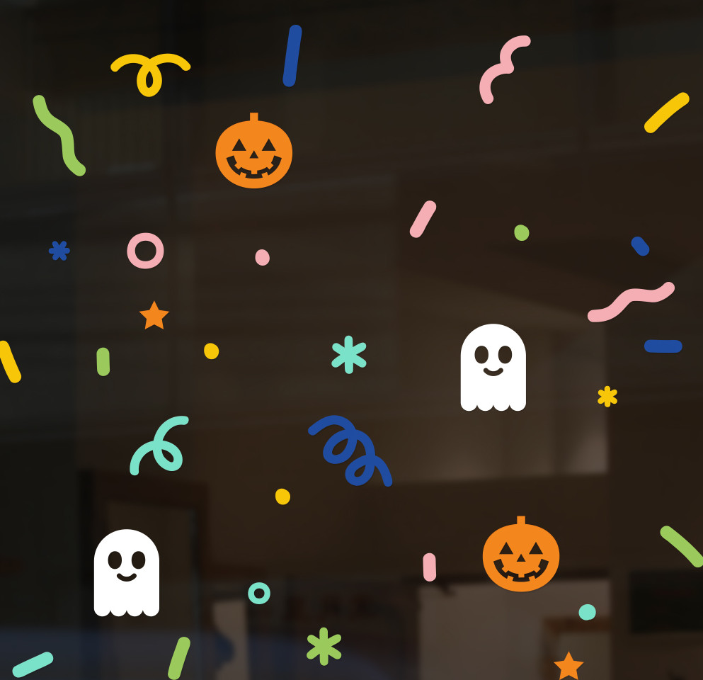 Alternative view of 2PAGE H048 Halloween Sprinkle Sticker – Window & Space Decoration