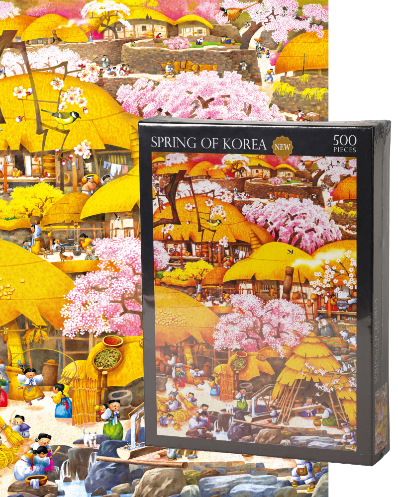 Alternative view of 500-Piece Jigsaw Puzzle – Spring in Korea